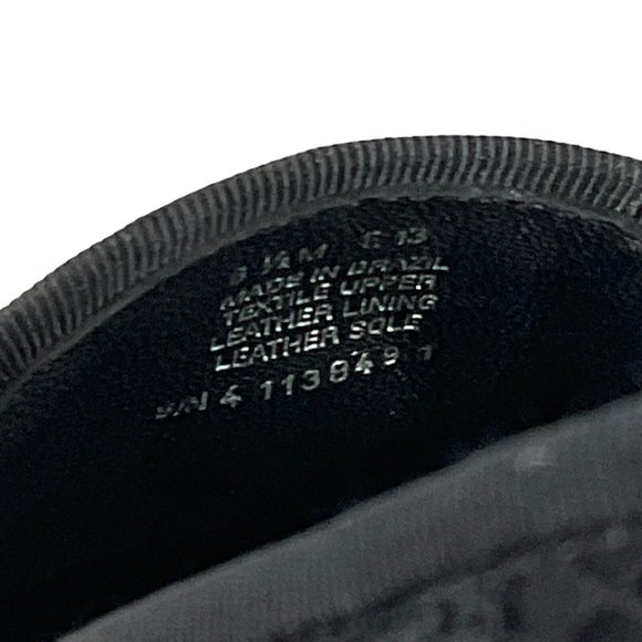 Tory Burch Shoes Womens Sz 6.5 Blk Chandra Loafer Satin + Fabric Lace Flat - Picture 9 of 16